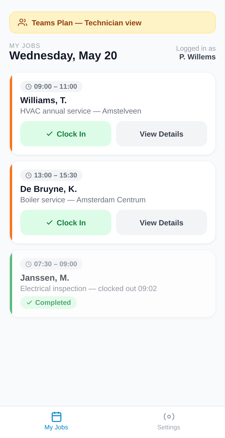 Technician Dashboard