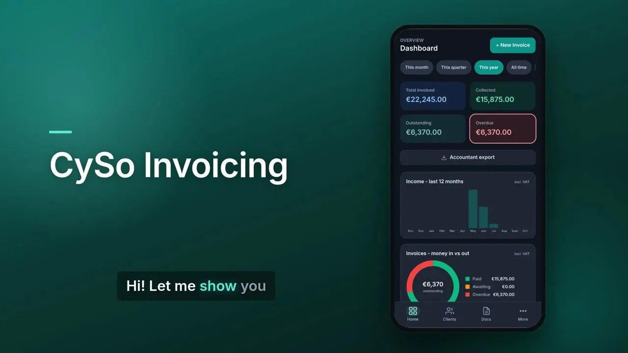 CySo Invoicing promo video